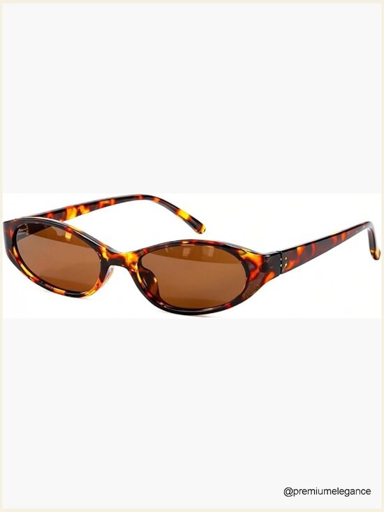 Small Oval Sunglasses for Women Retro 90s Style Vintage Chic UV400 Protection main image 7